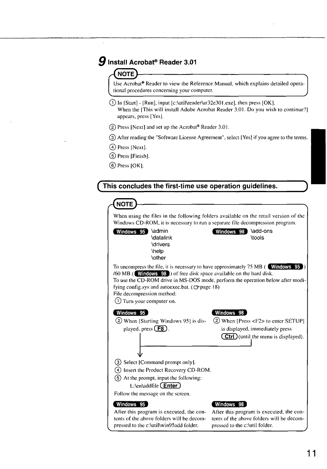 Panasonic CF-47 manual 