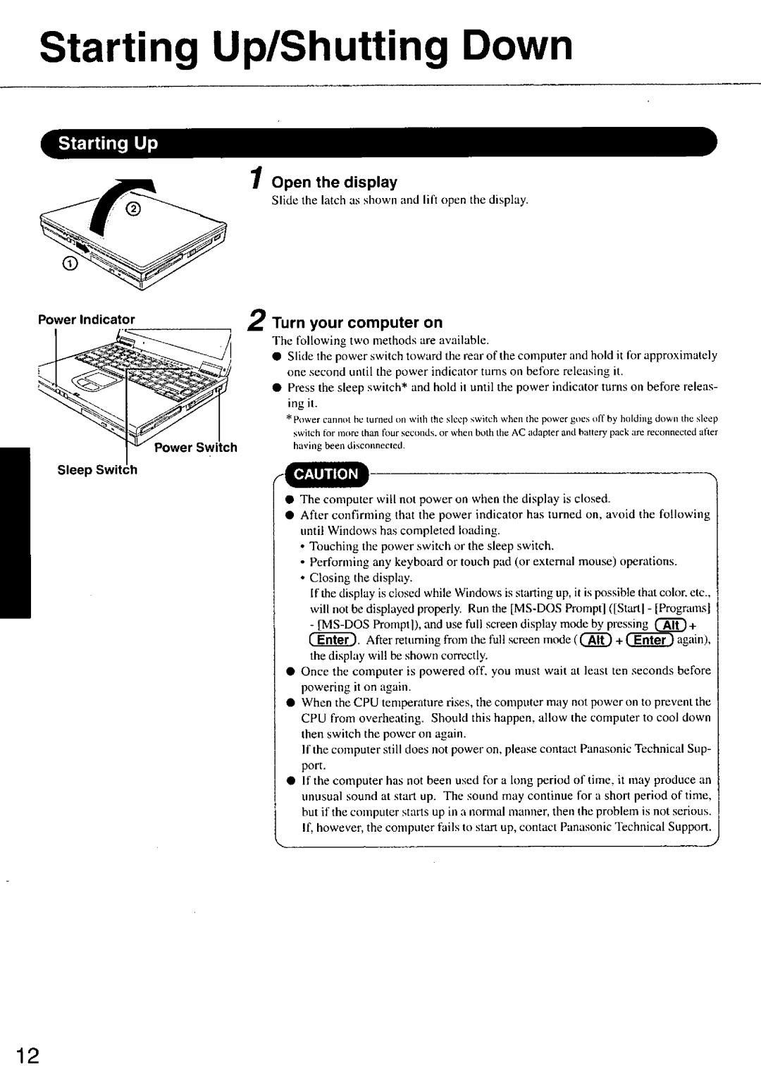 Panasonic CF-47 manual 