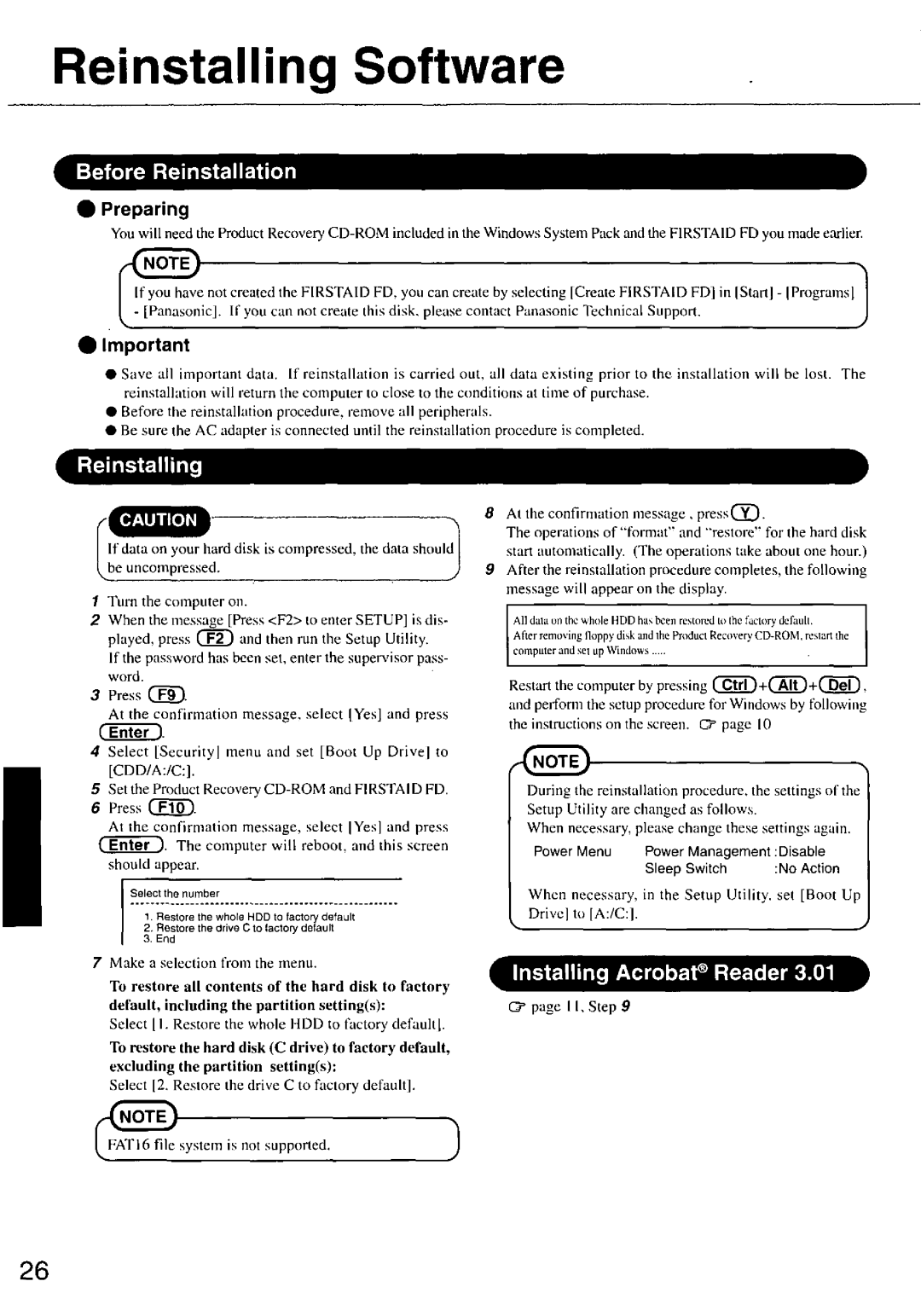 Panasonic CF-47 manual 