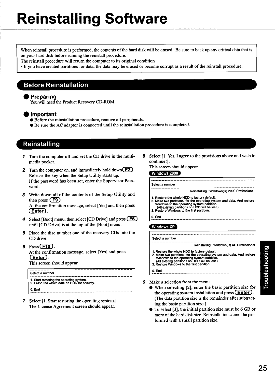 Panasonic CF-48 Series manual 