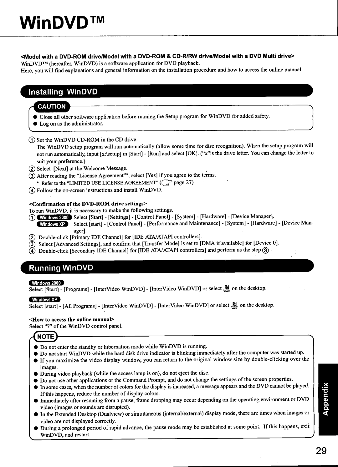 Panasonic CF-48 Series manual 