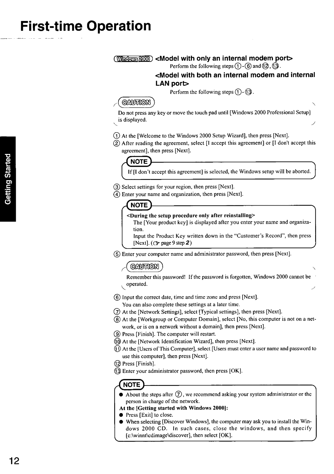 Panasonic CF-48 manual 