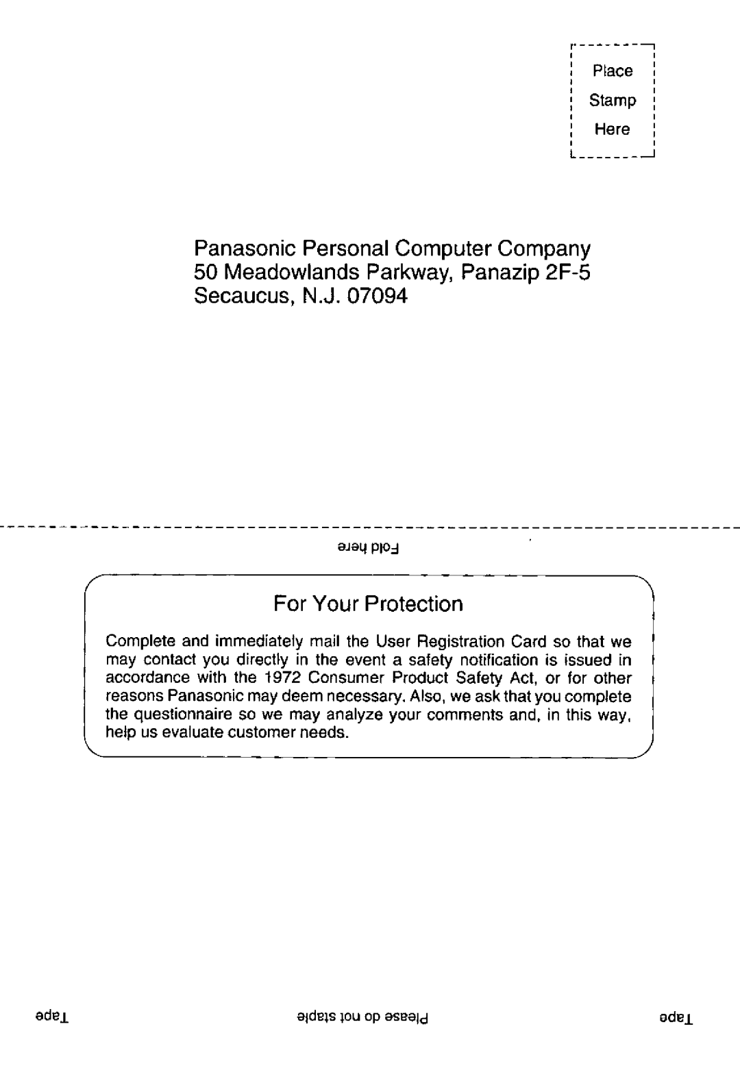 Panasonic CF-48 manual 