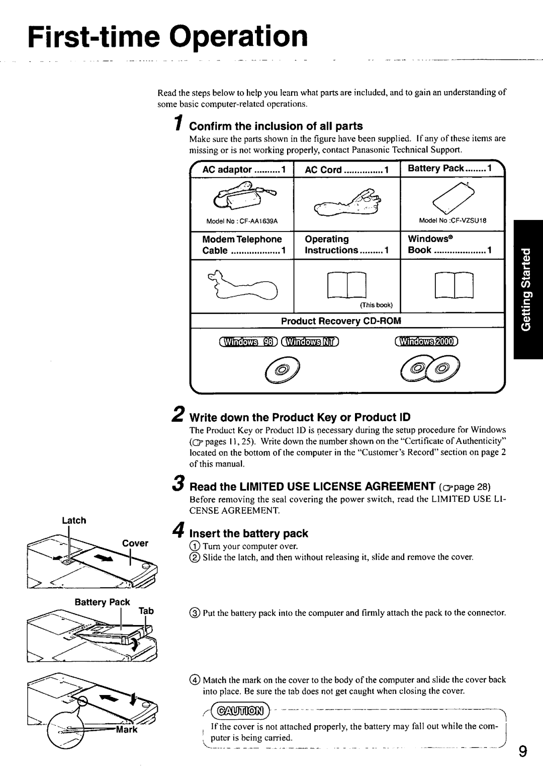 Panasonic CF-48 manual 