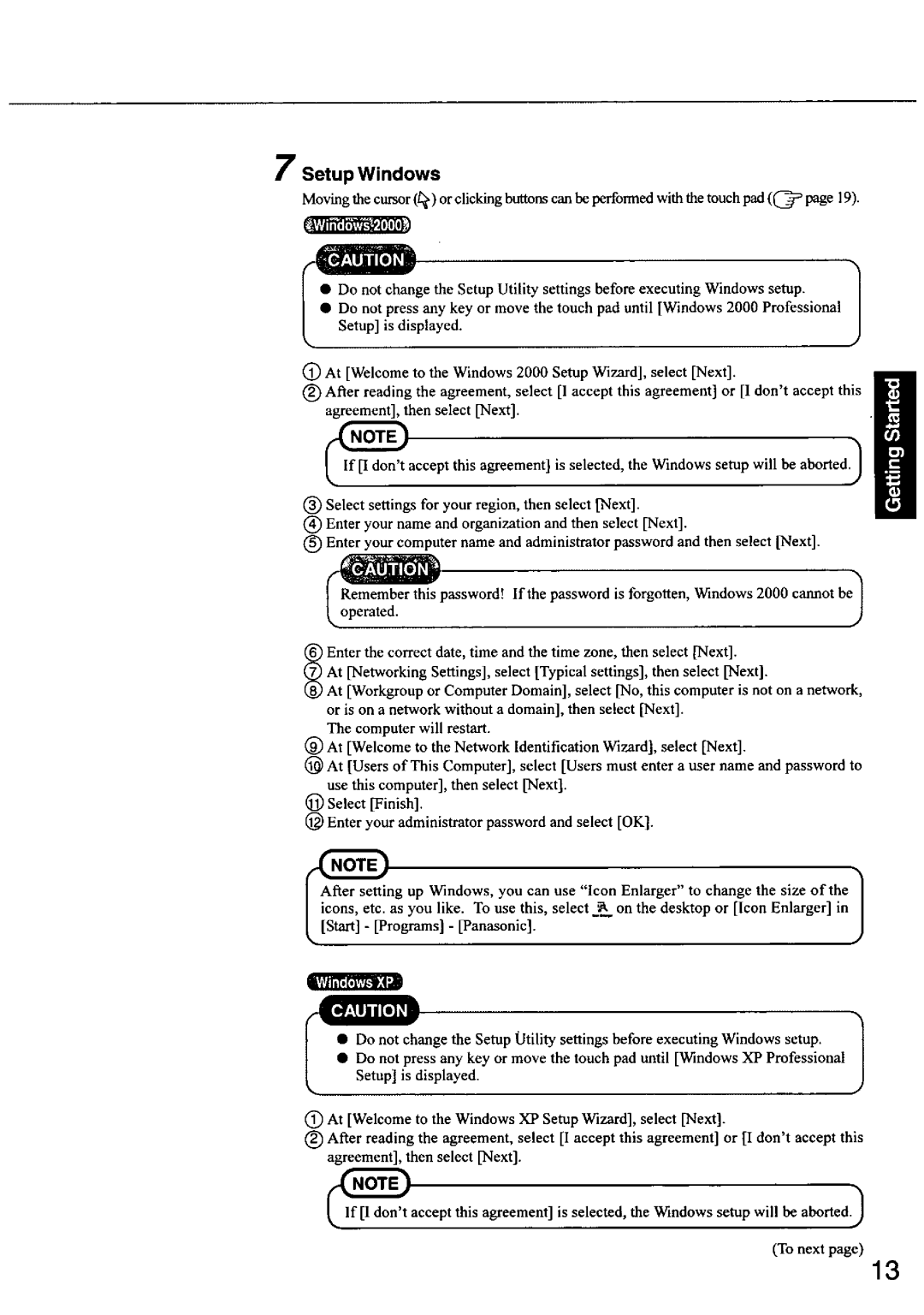 Panasonic CF-50 manual 