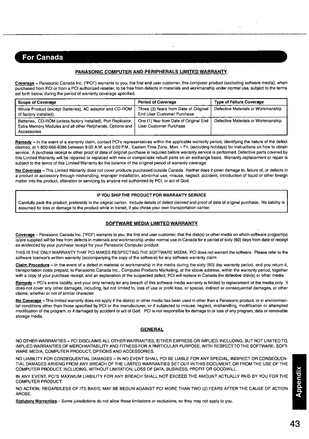 Panasonic CF-50 manual 