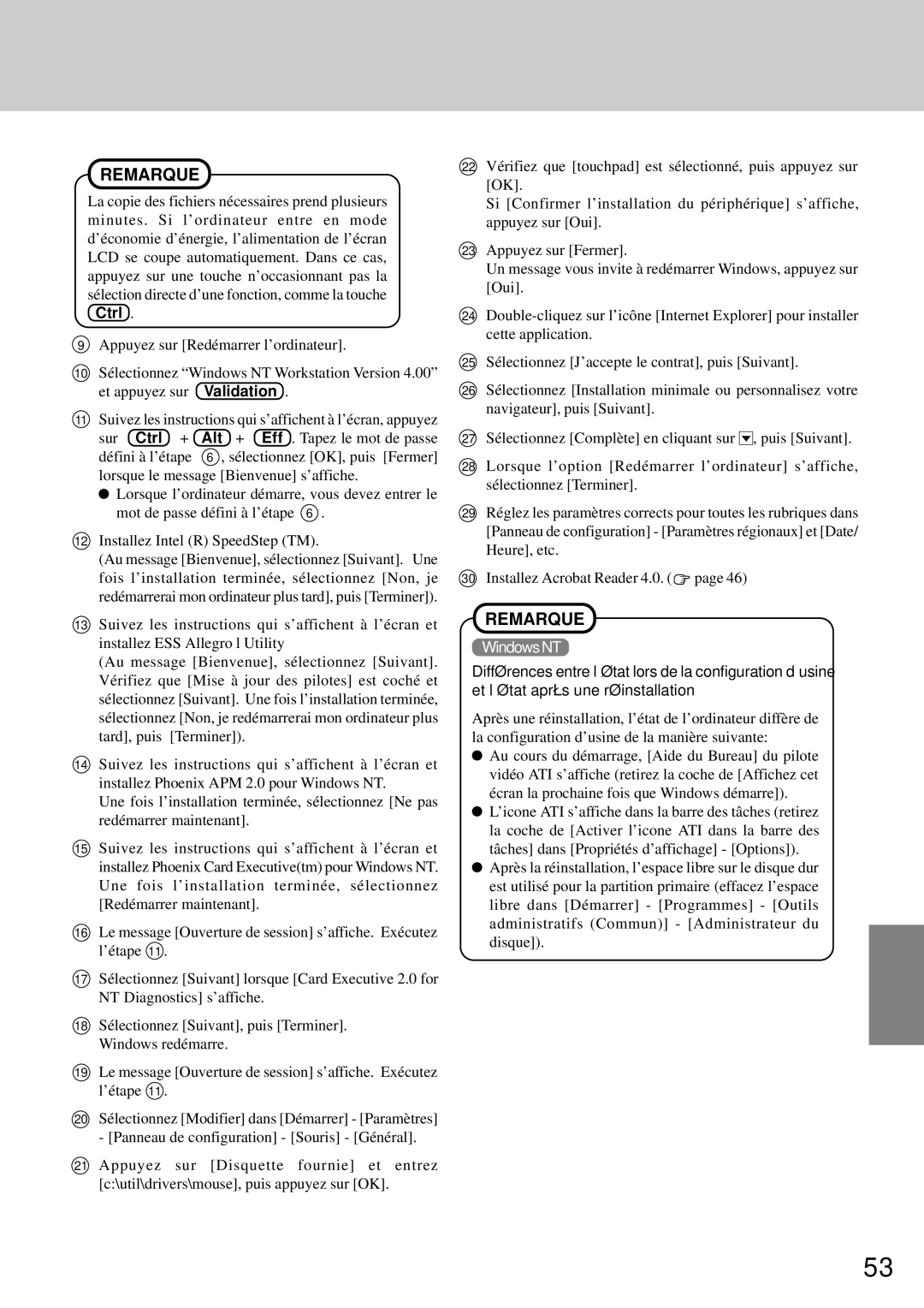 Panasonic CF-72 operating instructions Ctrl 