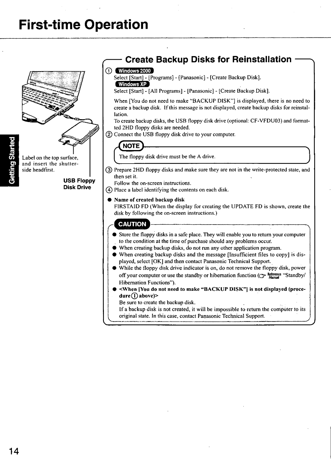 Panasonic CF-73 manual 