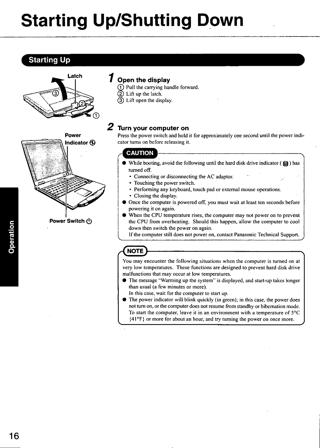 Panasonic CF-73 manual 