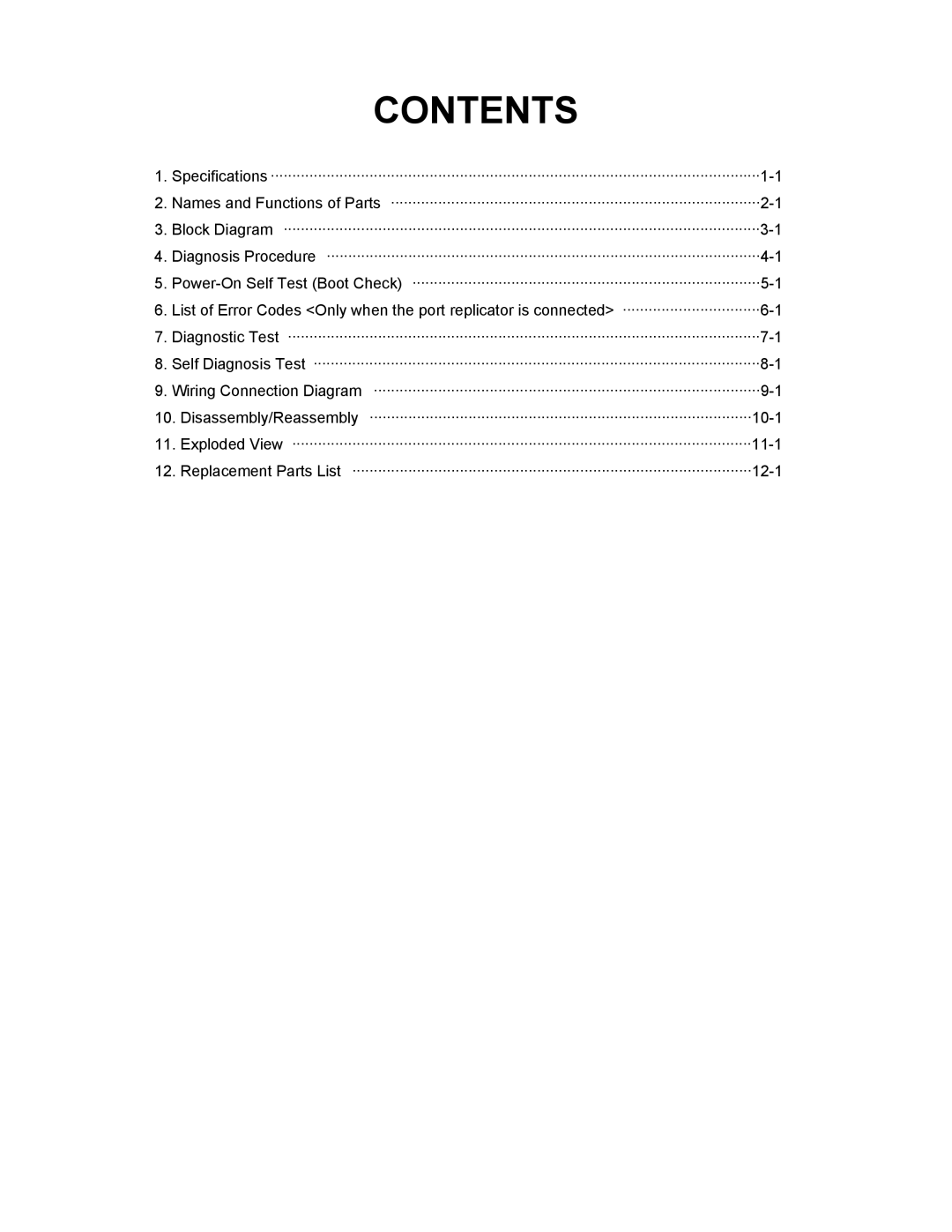 Panasonic CF-74CCBAXBM manual Contents 