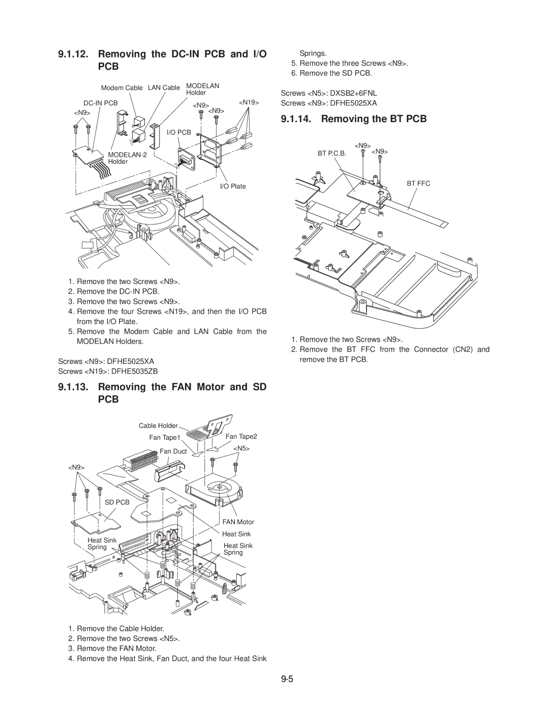 Panasonic CF-74JCJBD1 M service manual Pcb 