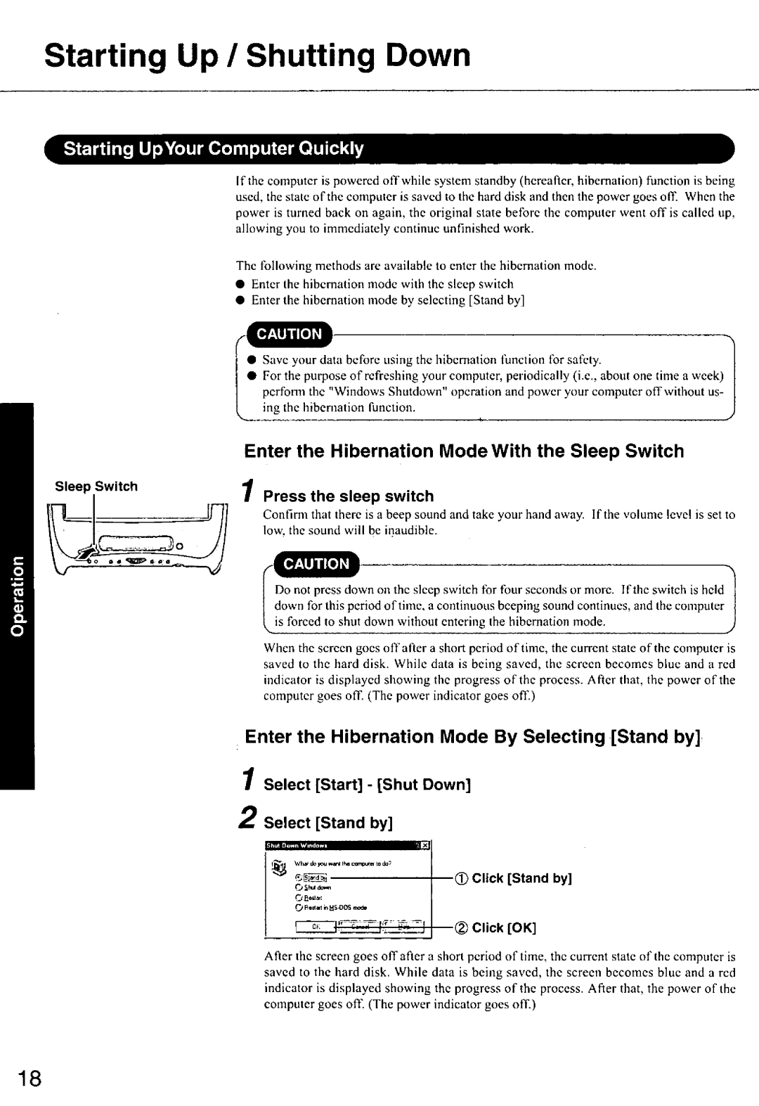 Panasonic CF-E1M manual 