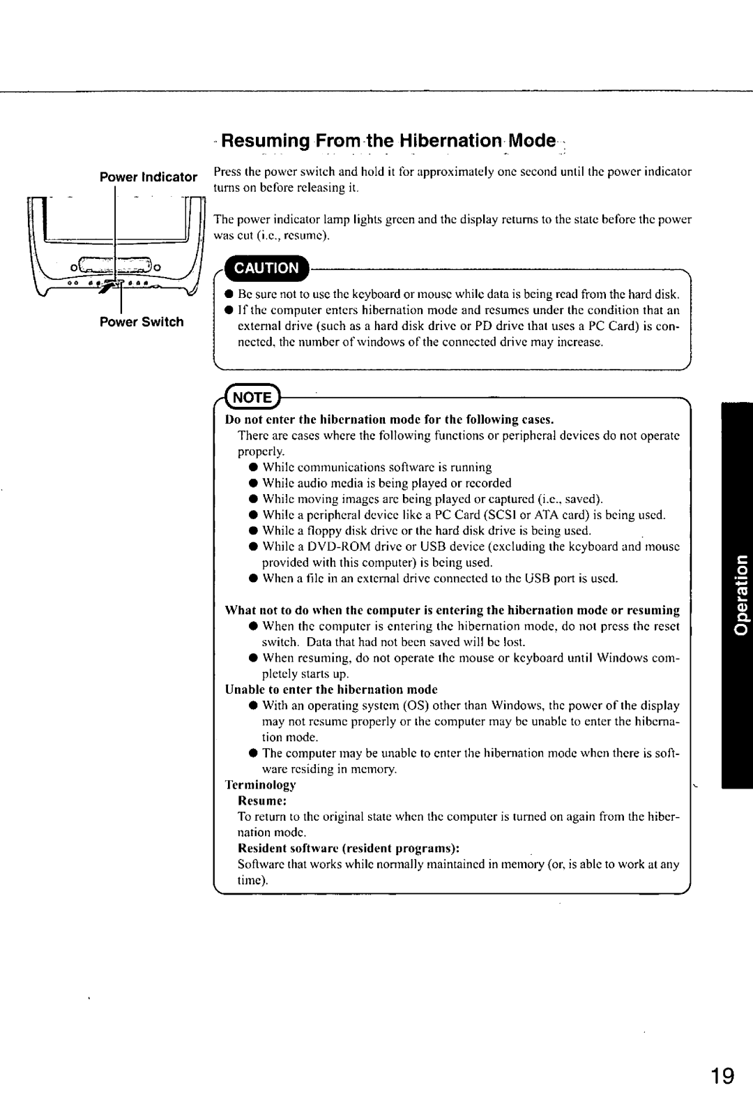 Panasonic CF-E1M manual 