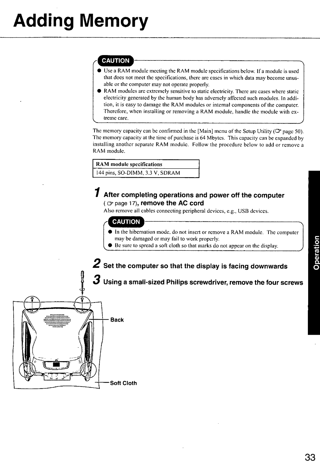 Panasonic CF-E1M manual 