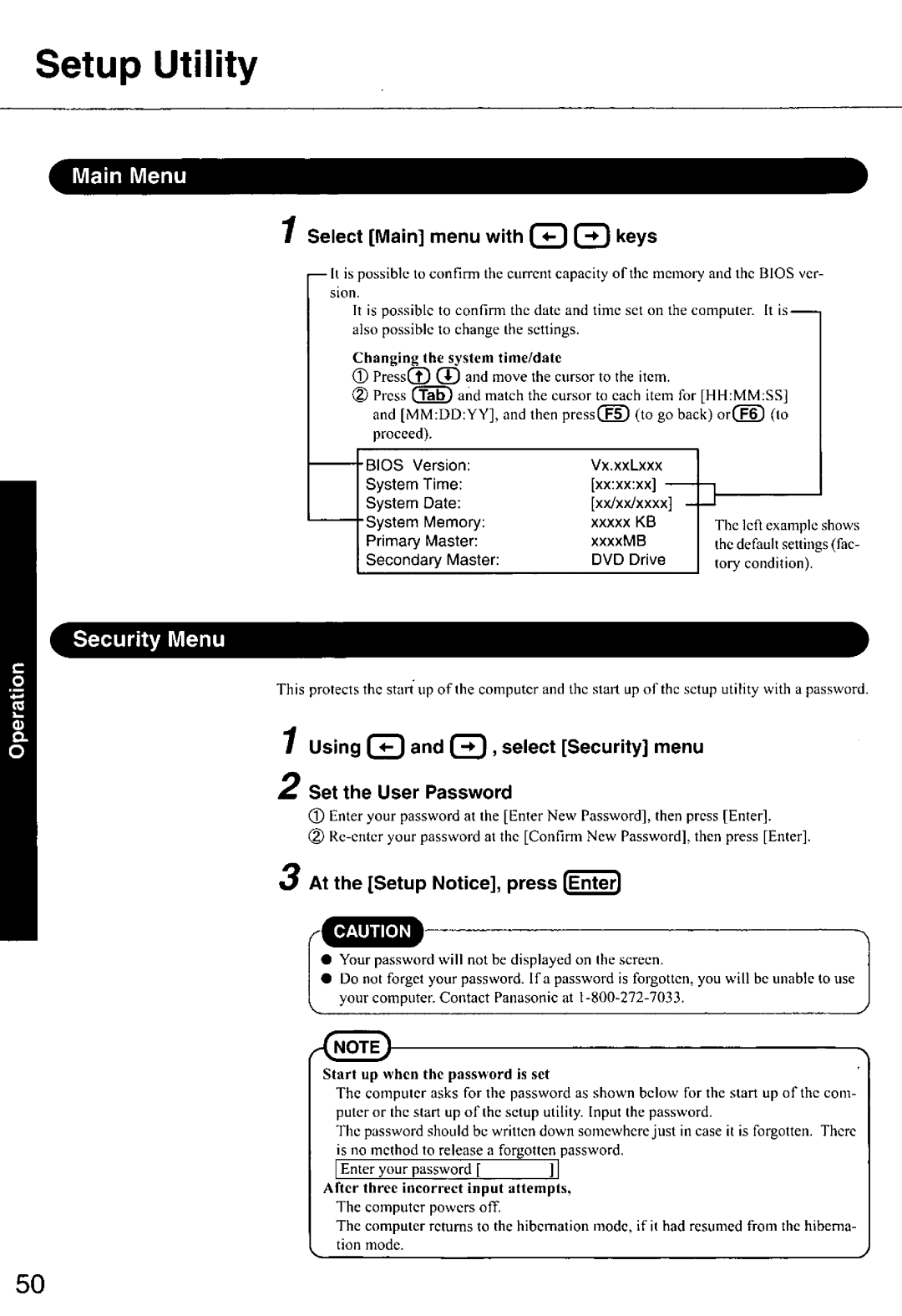 Panasonic CF-E1M manual 