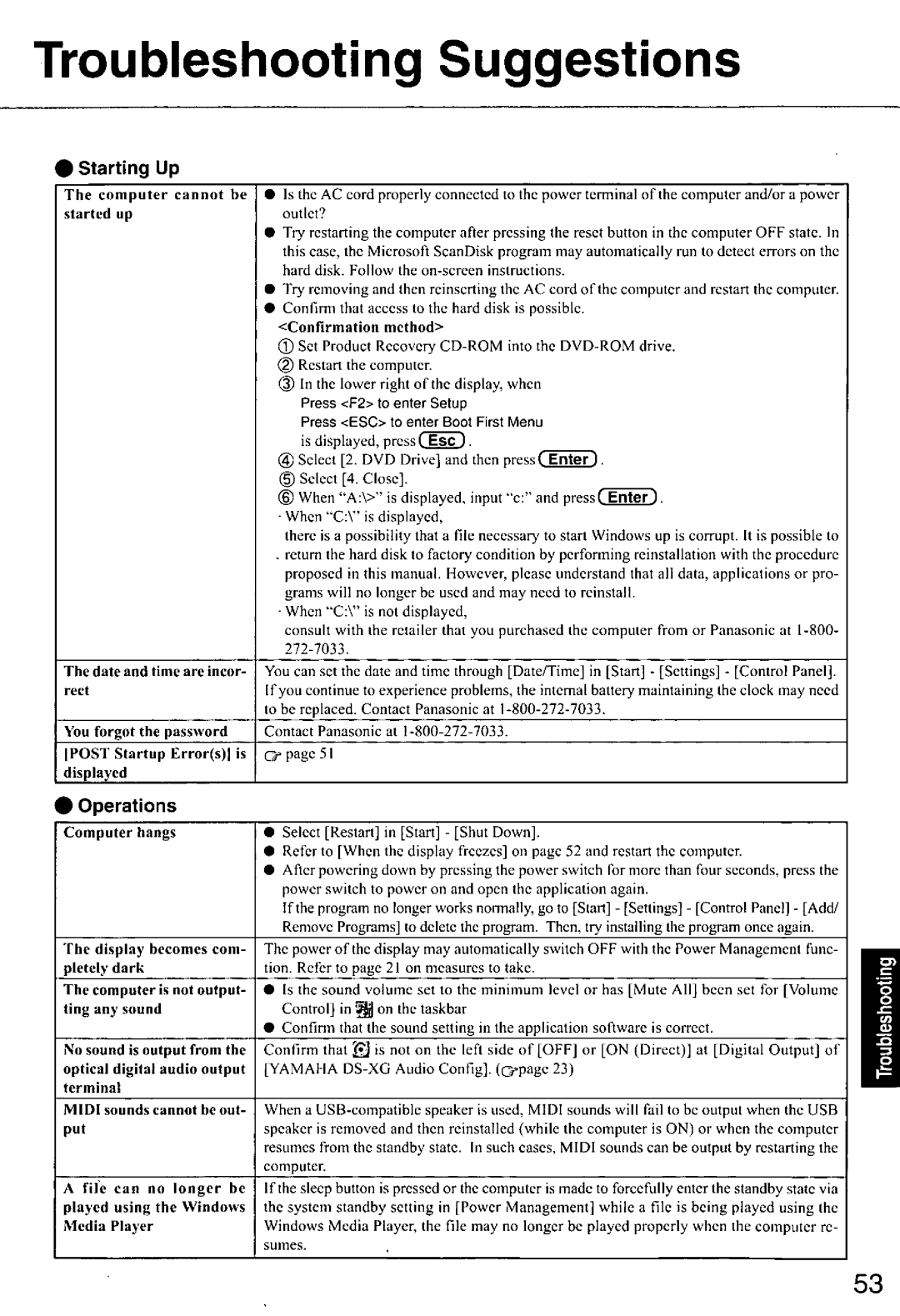 Panasonic CF-E1M manual 