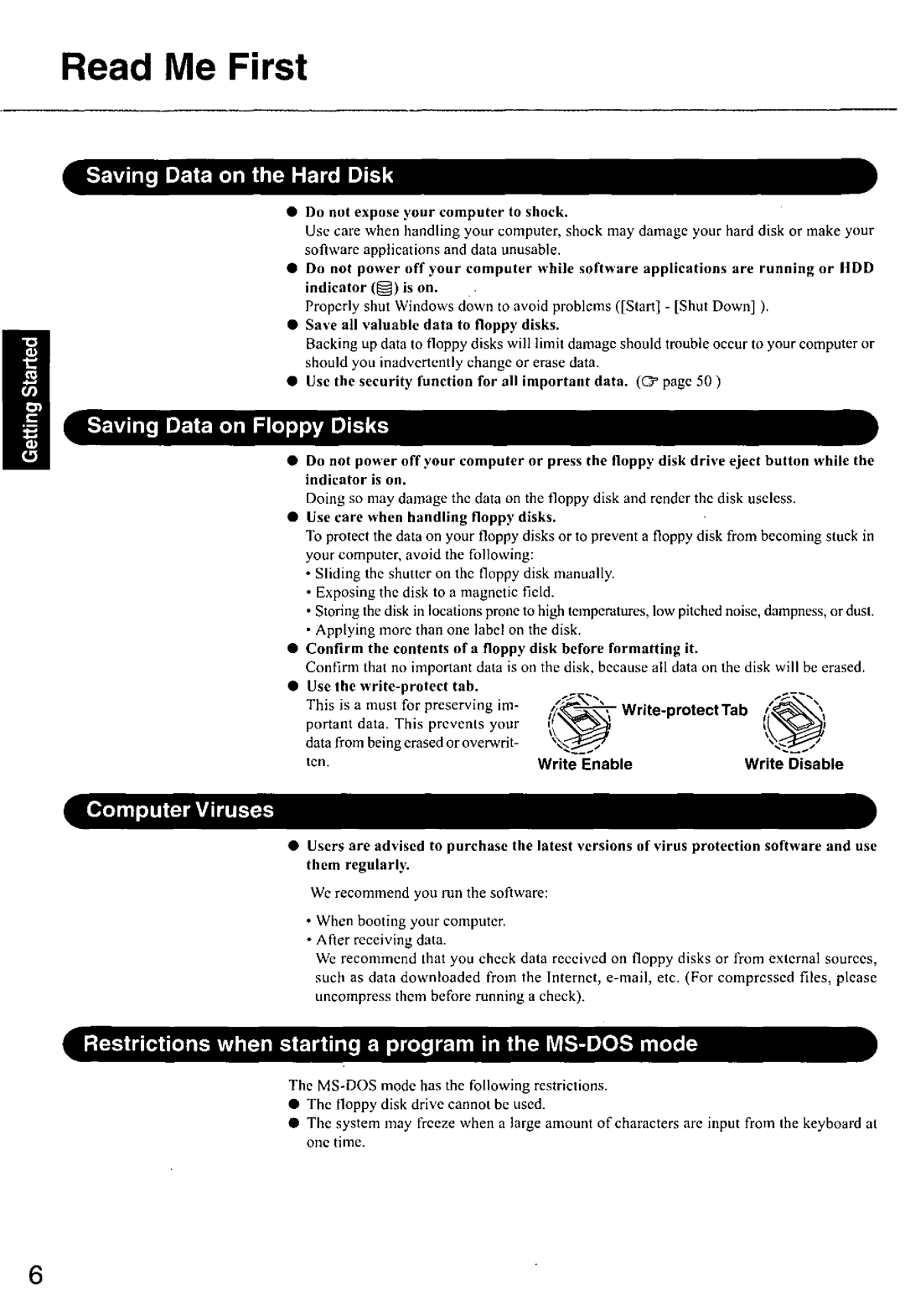 Panasonic CF-E1M manual 