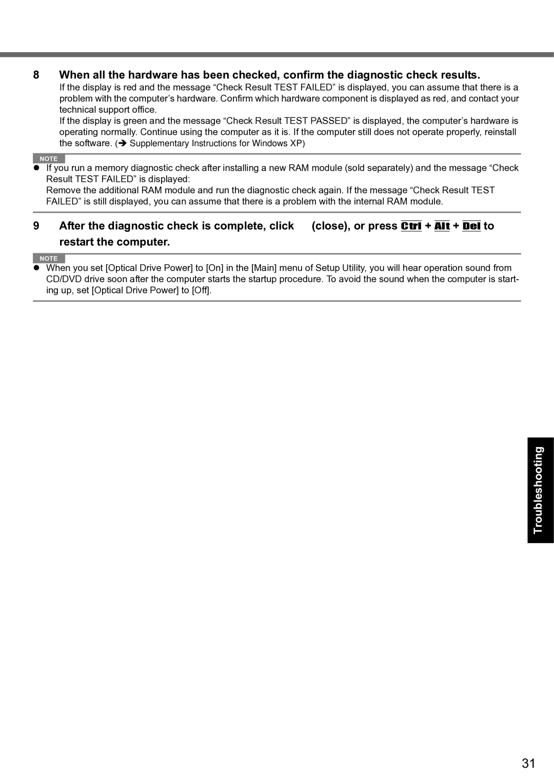 Panasonic CF-F8 manual Troubleshooting Useful Information Getting Started Appendix 