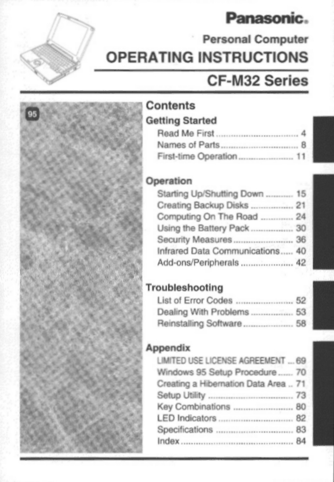 Panasonic CF-M32 Series manual 