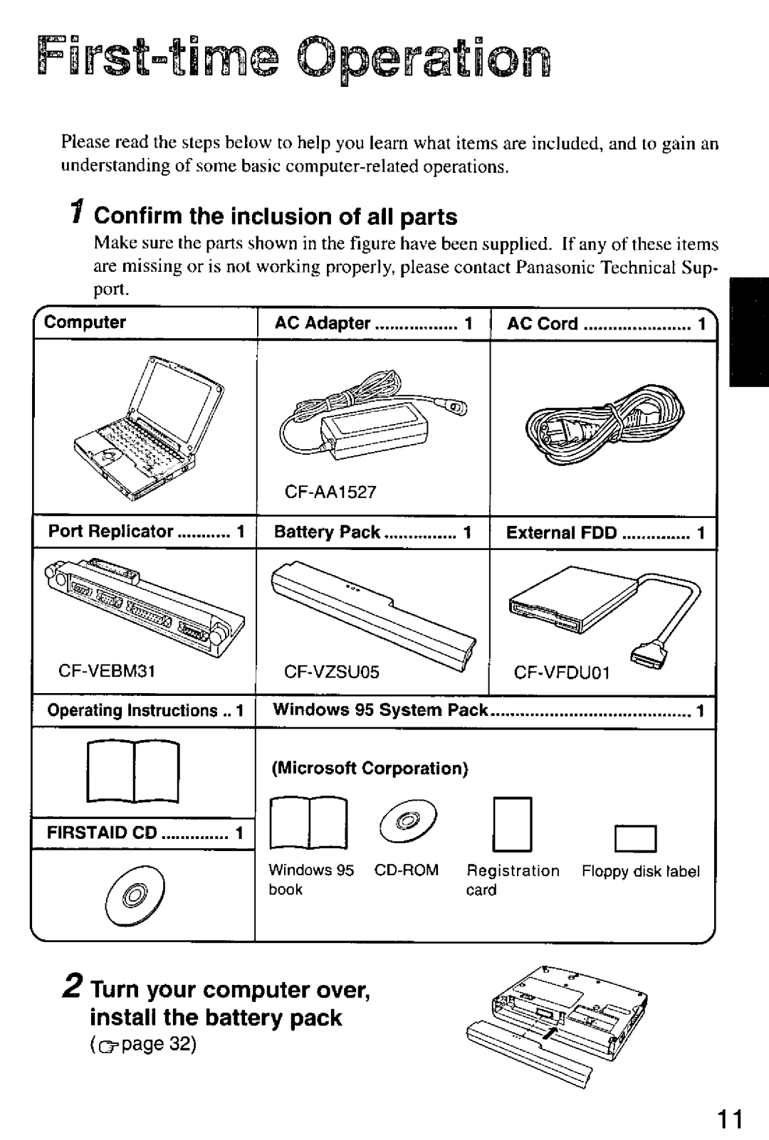 Panasonic CF-M32 Series manual 