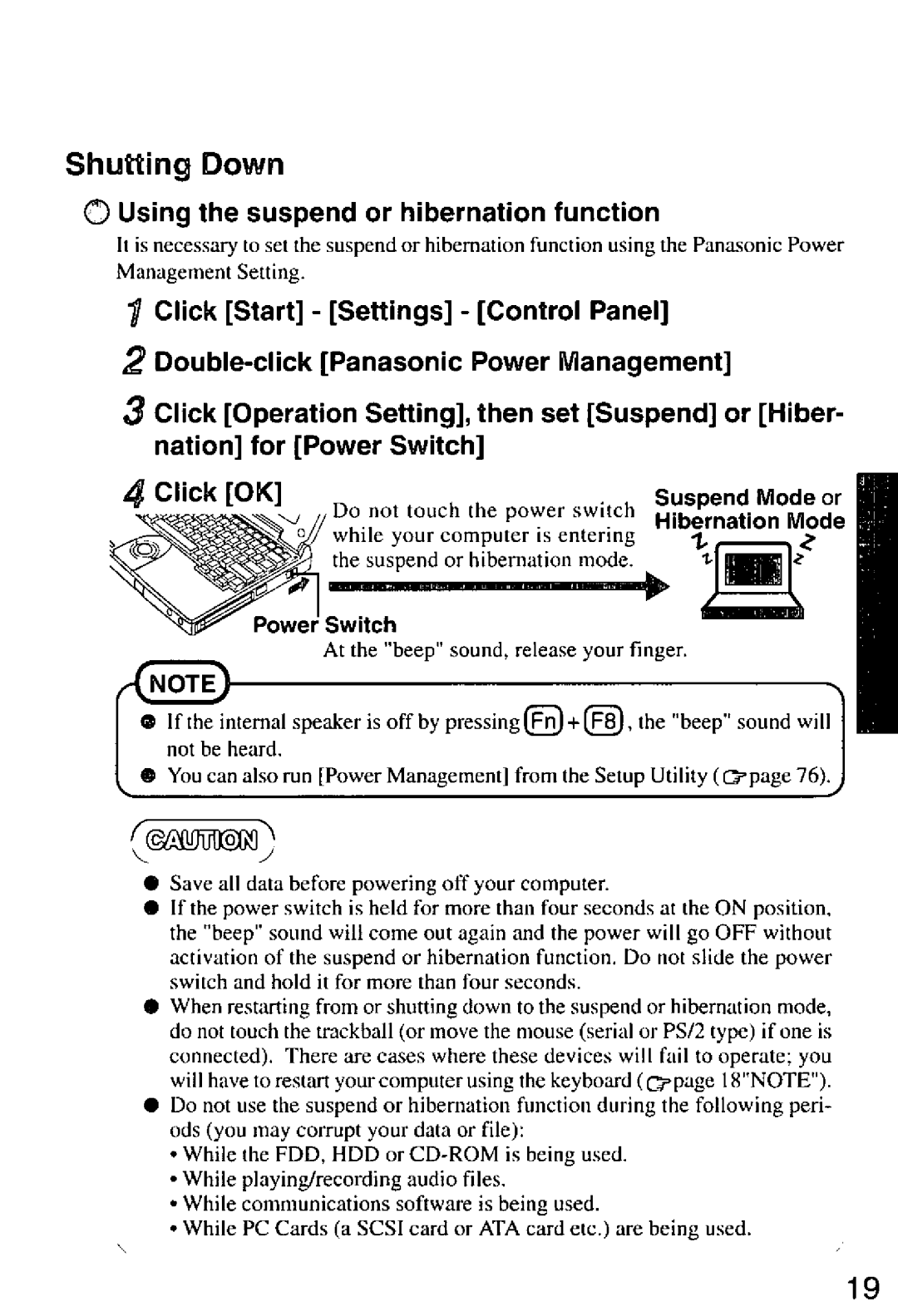 Panasonic CF-M32 Series manual 
