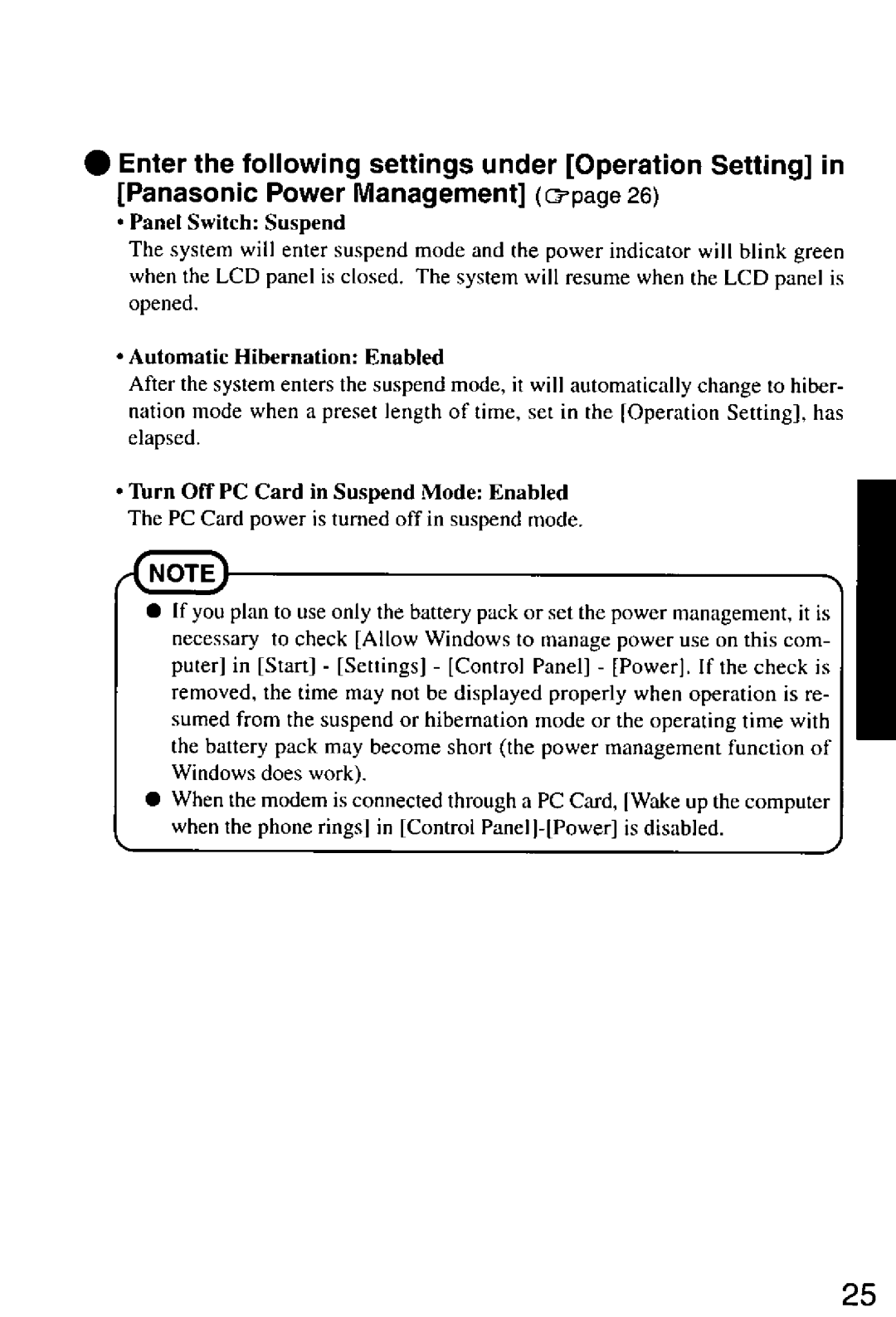 Panasonic CF-M32 Series manual 