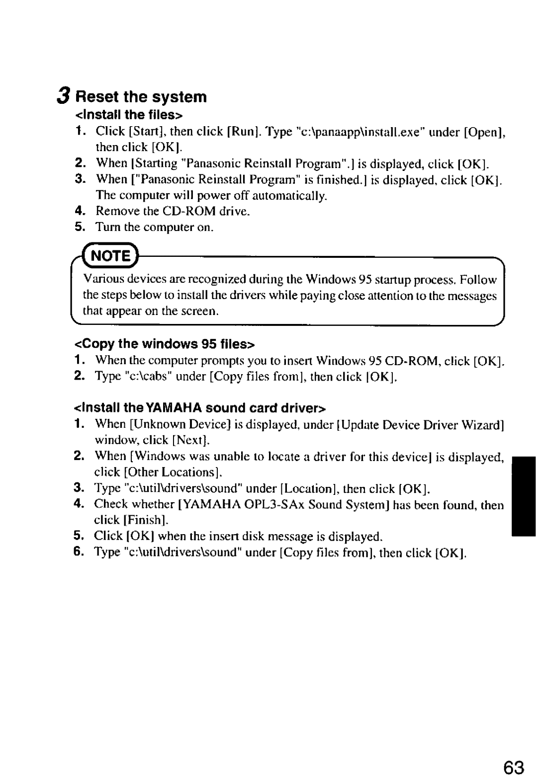 Panasonic CF-M32 Series manual 