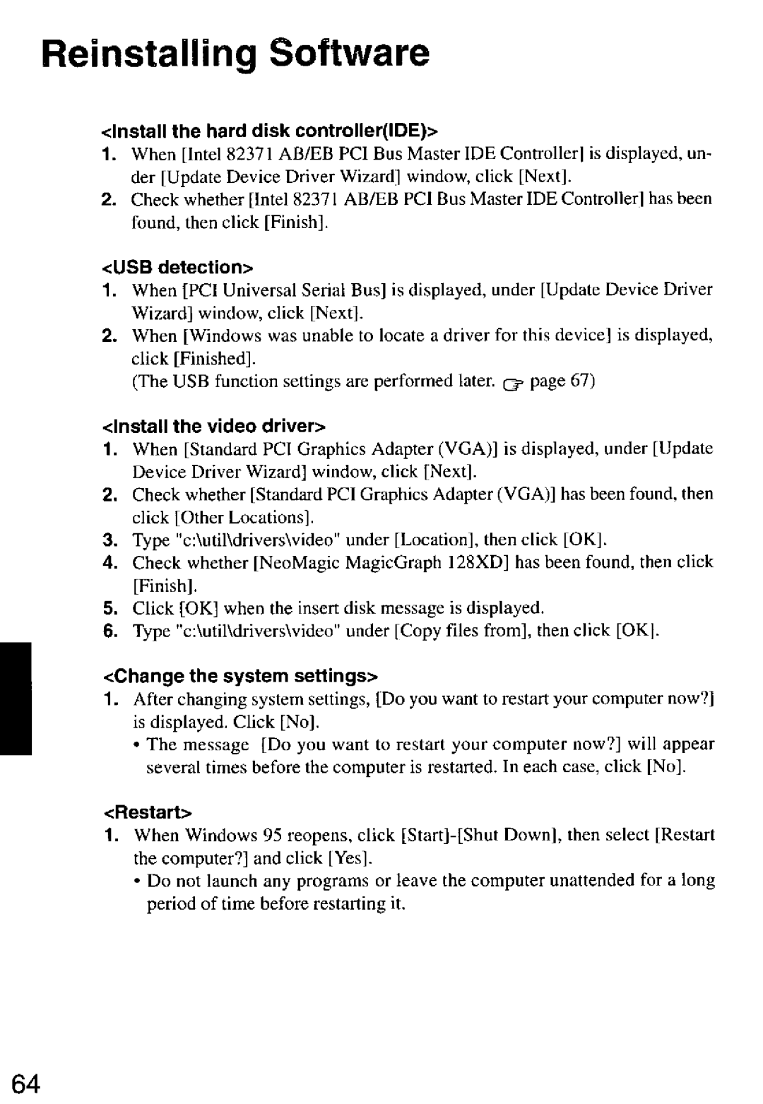 Panasonic CF-M32 Series manual 