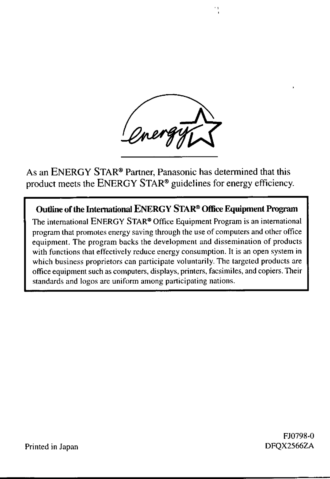 Panasonic CF-M32 Series manual 