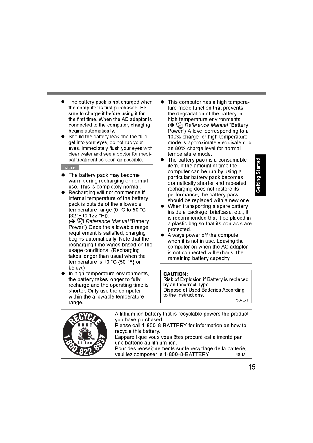 Panasonic CF-U1 appendix 58-E-1 