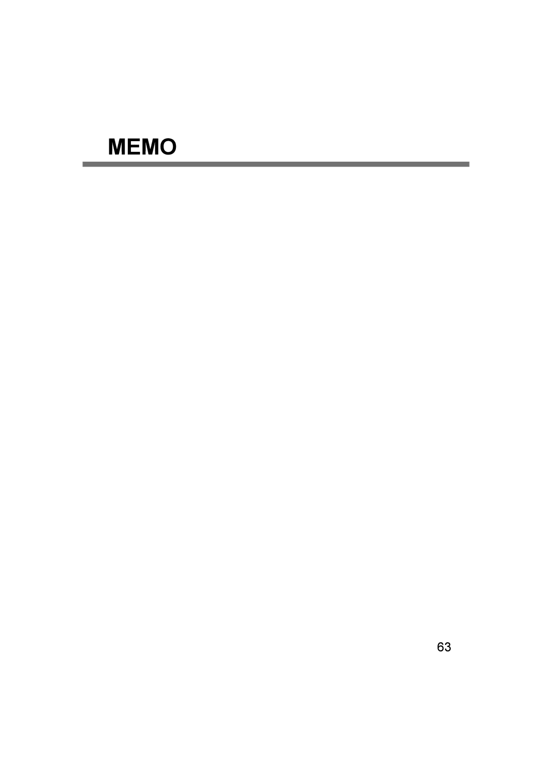 Panasonic CF-U1 appendix Memo 