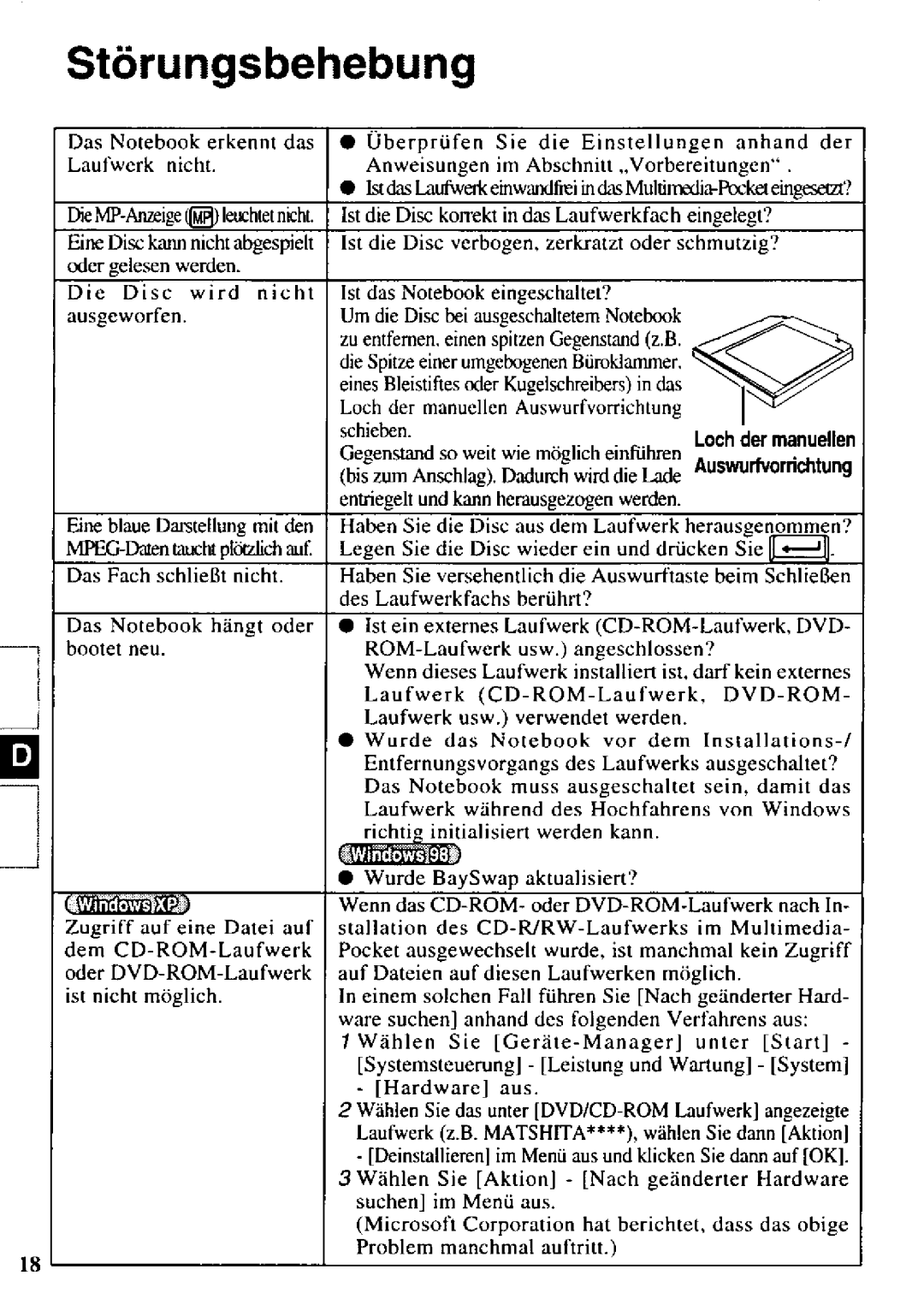 Panasonic CF-VCW722 manual 