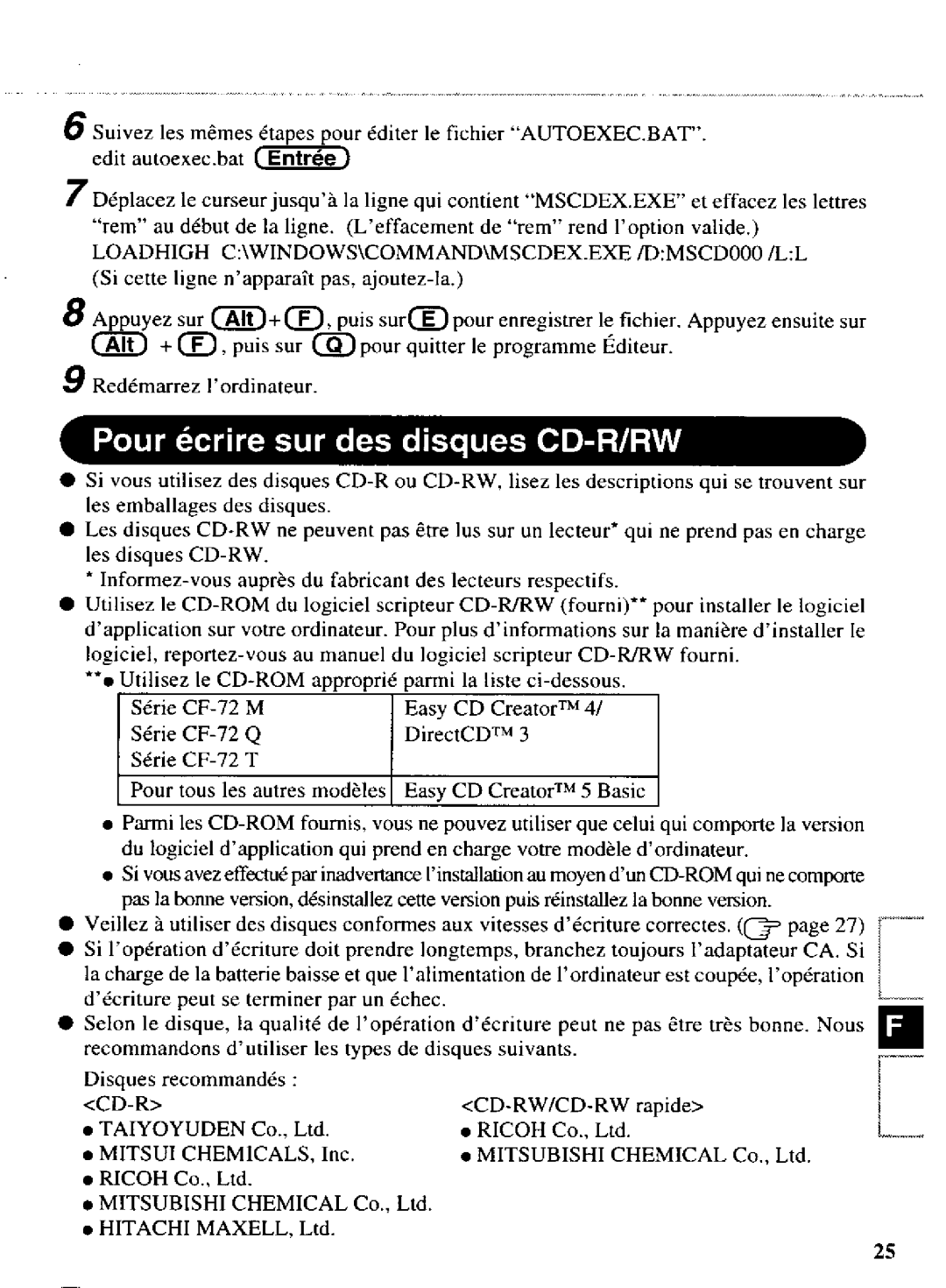 Panasonic CF-VCW722 manual 