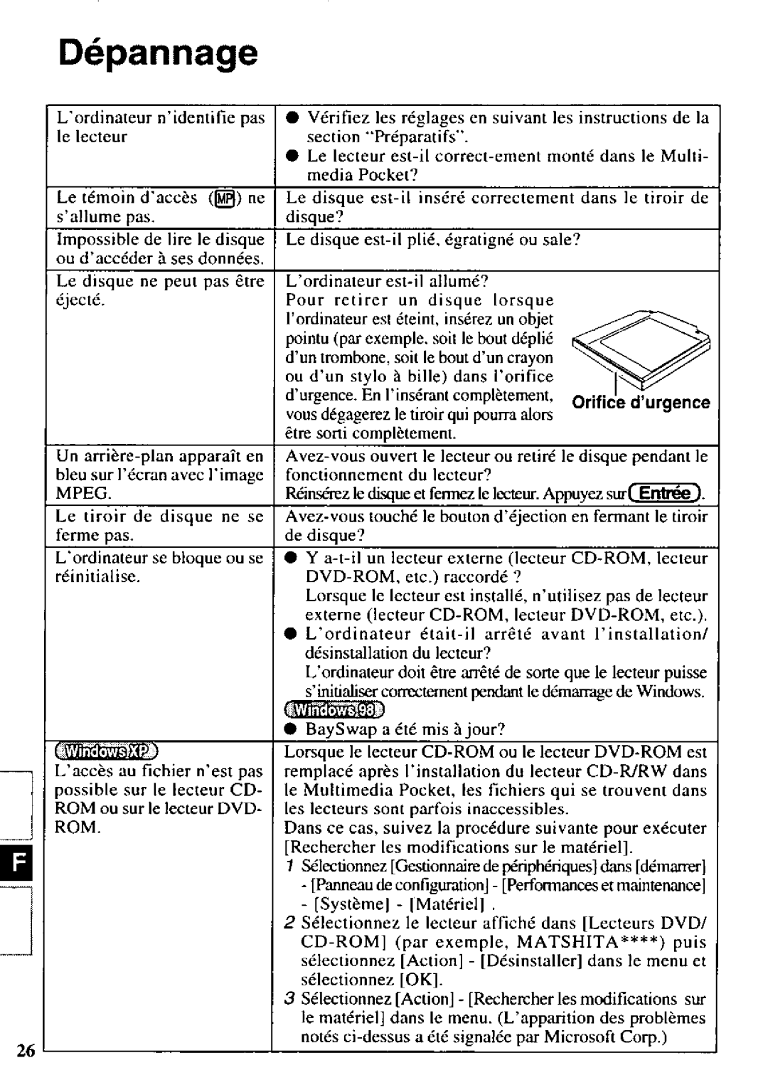 Panasonic CF-VCW722 manual 