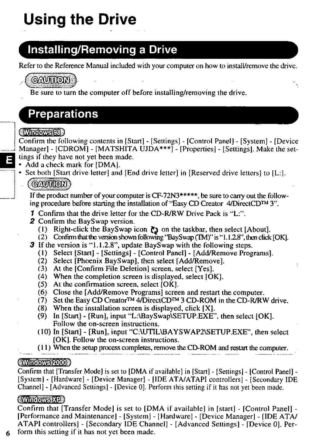 Panasonic CF-VCW722 manual 