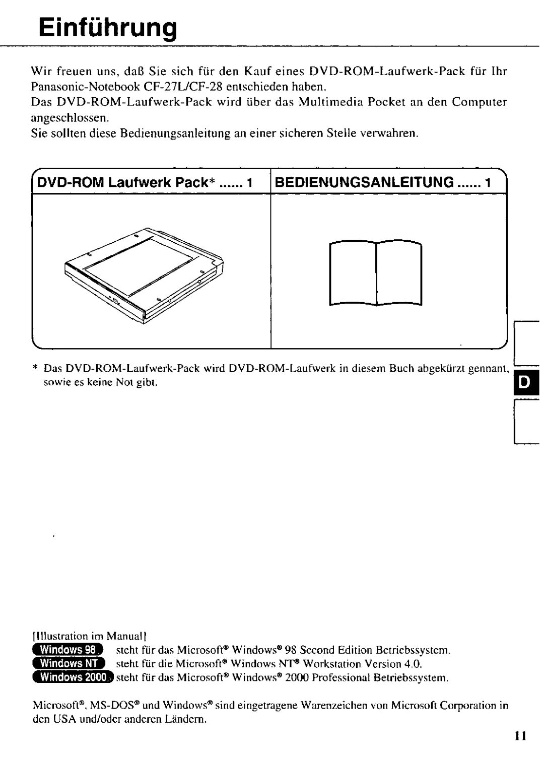 Panasonic CF-VDD283 manual 