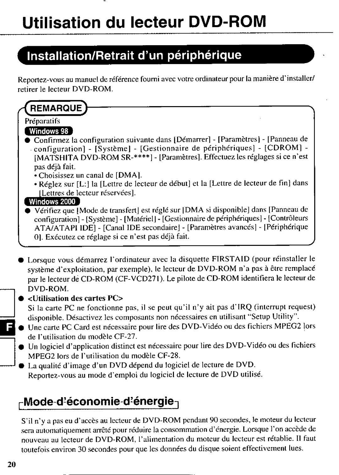 Panasonic CF-VDD283 manual 