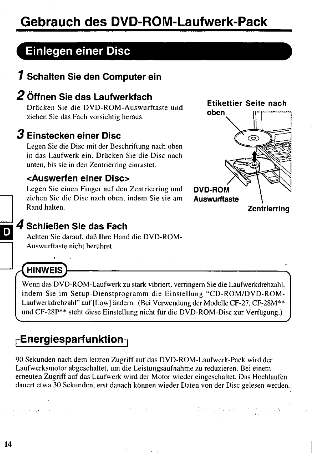 Panasonic CF-VDD285 manual 