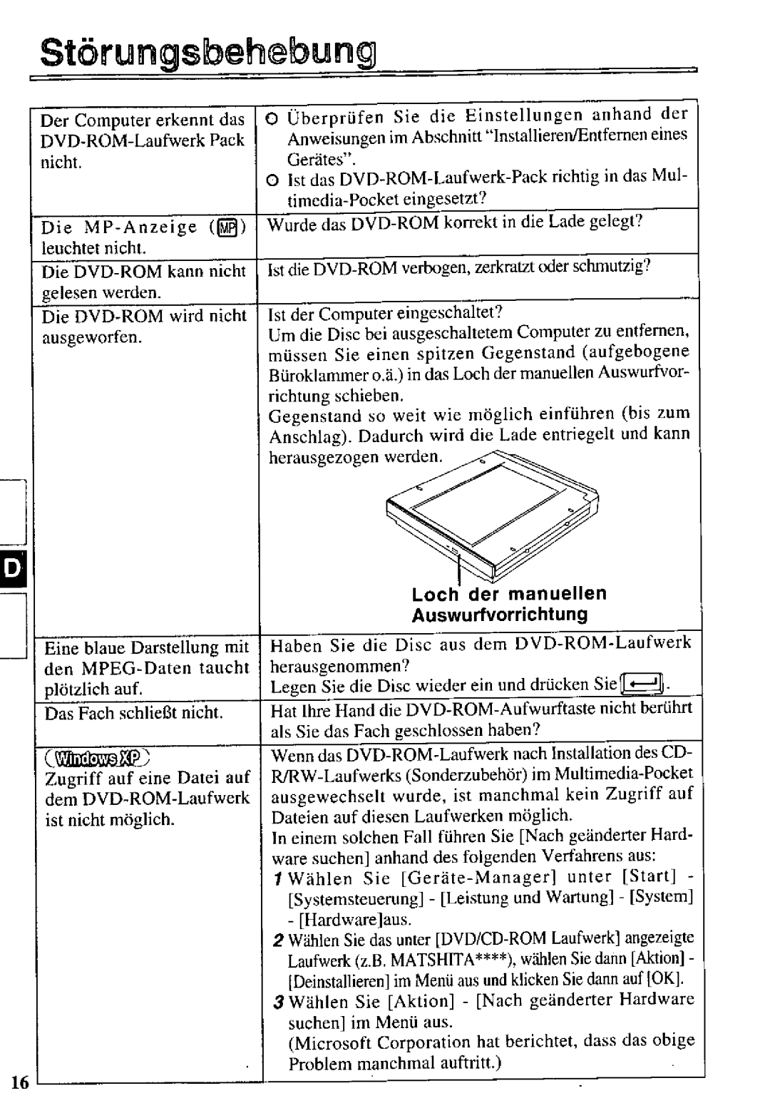 Panasonic CF-VDD285 manual 