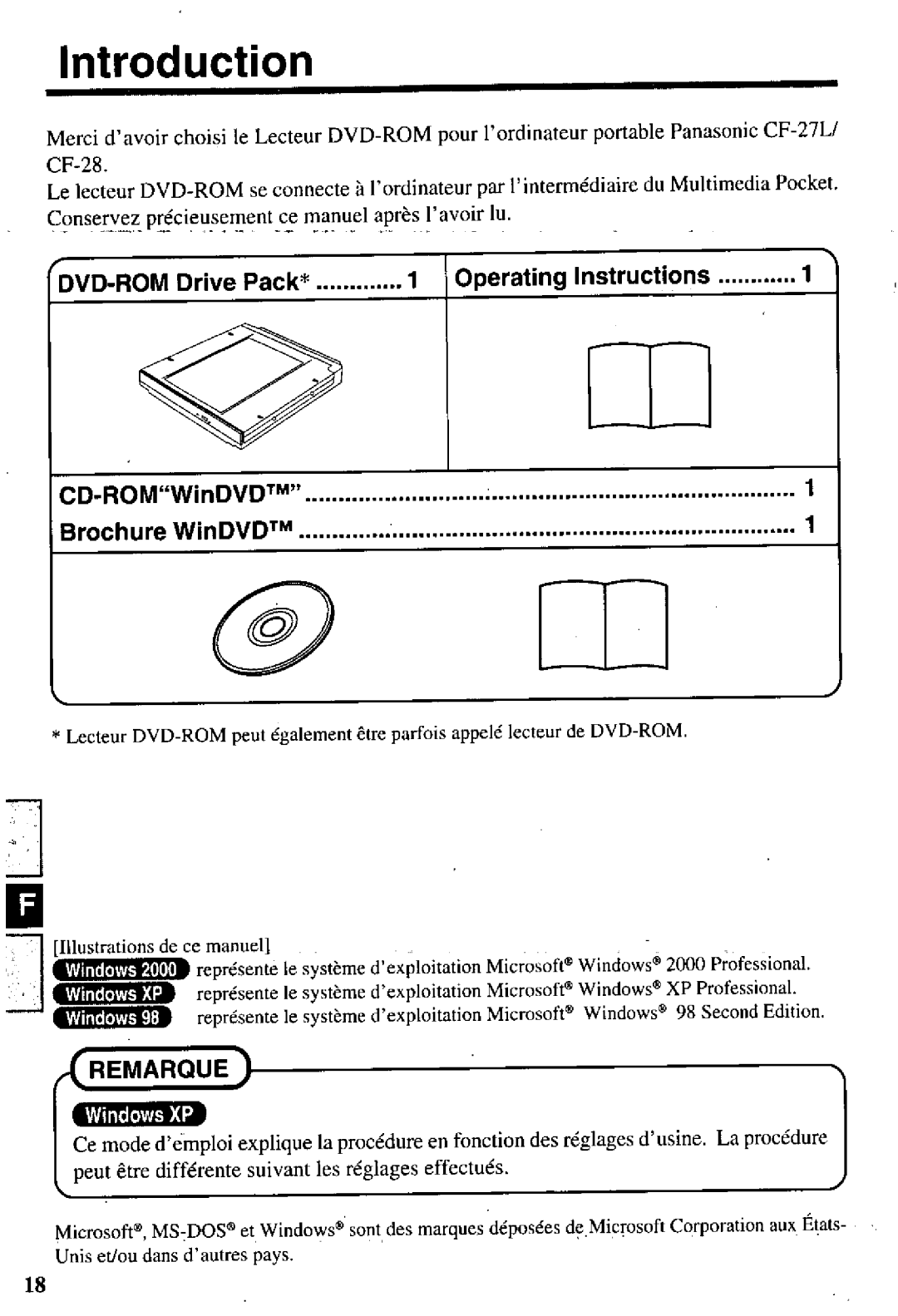 Panasonic CF-VDD285 manual 