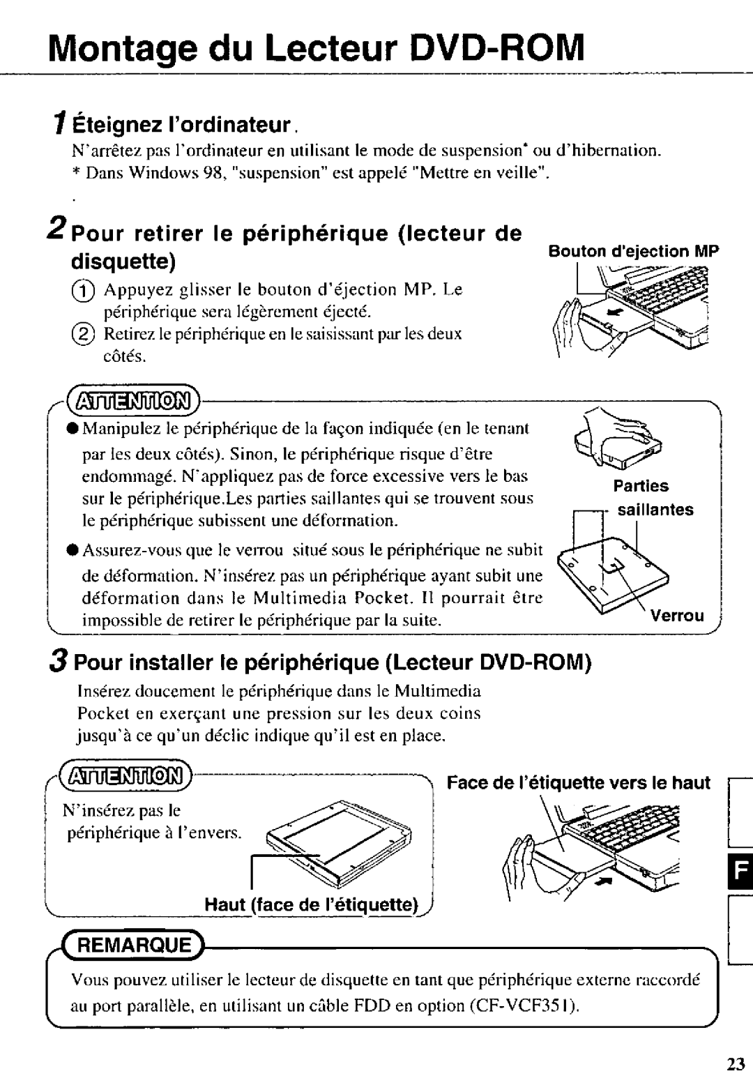 Panasonic CF-VDD712 manual 