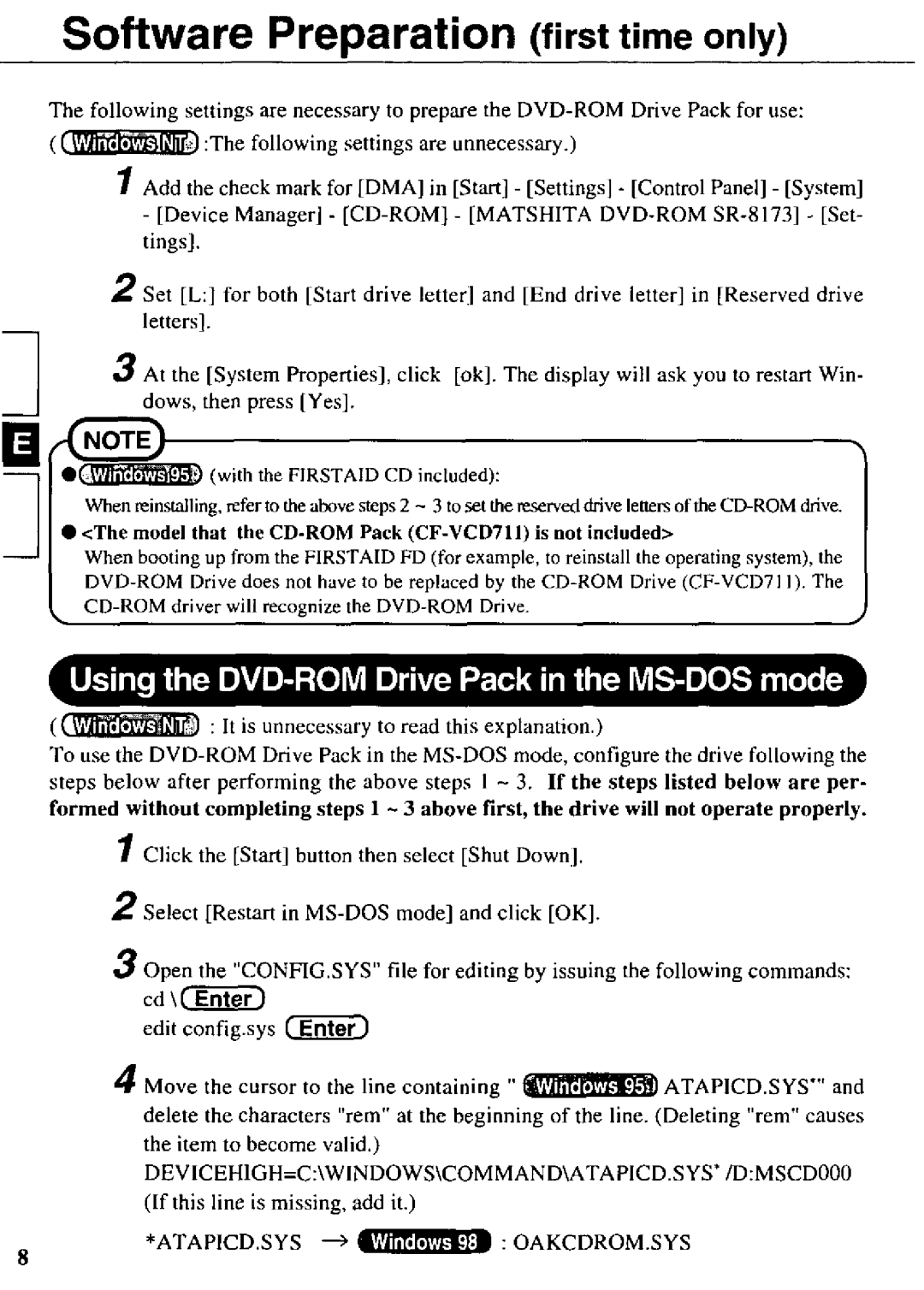 Panasonic CF-VDD712 manual 