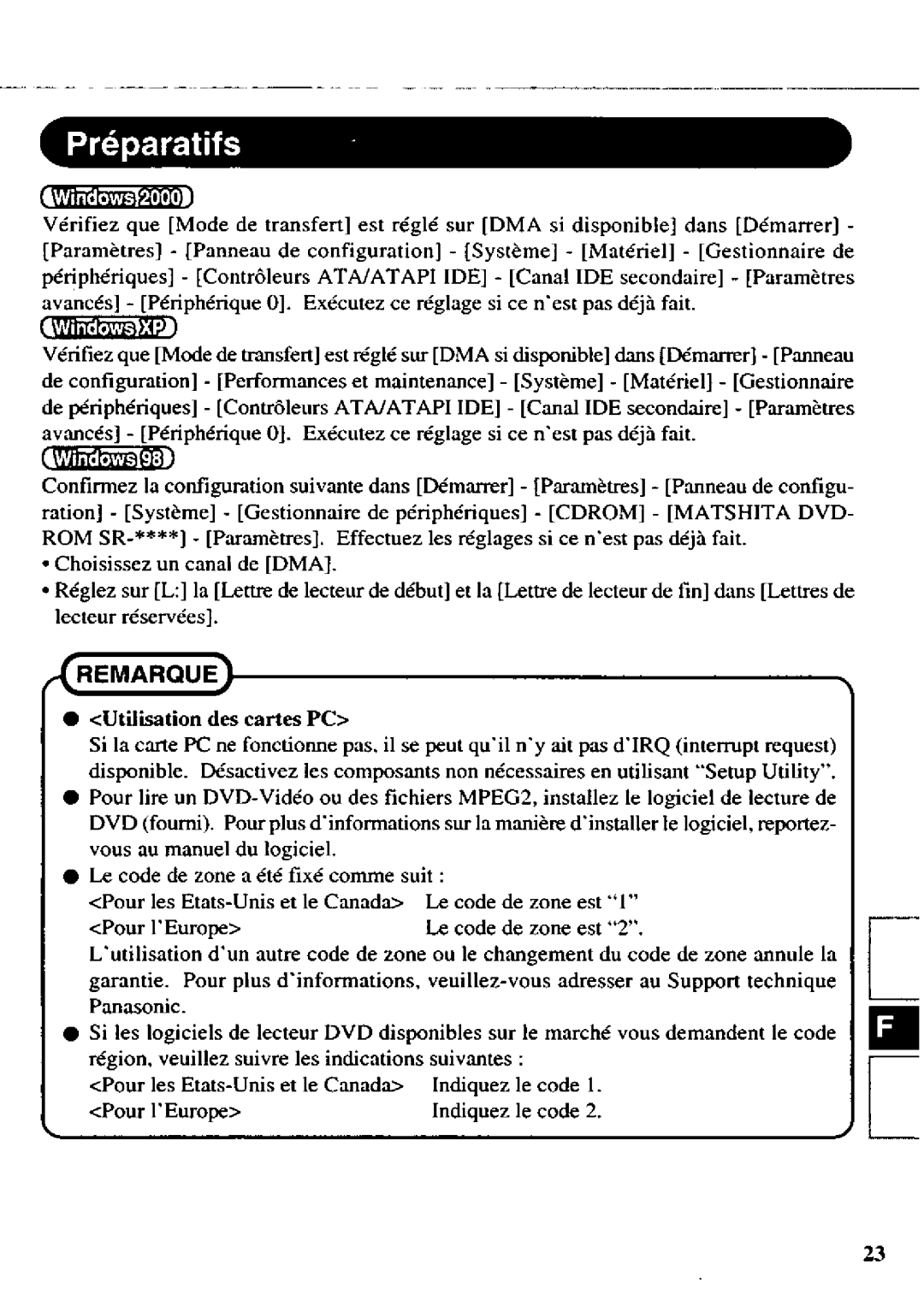 Panasonic CF-VDD723 manual 