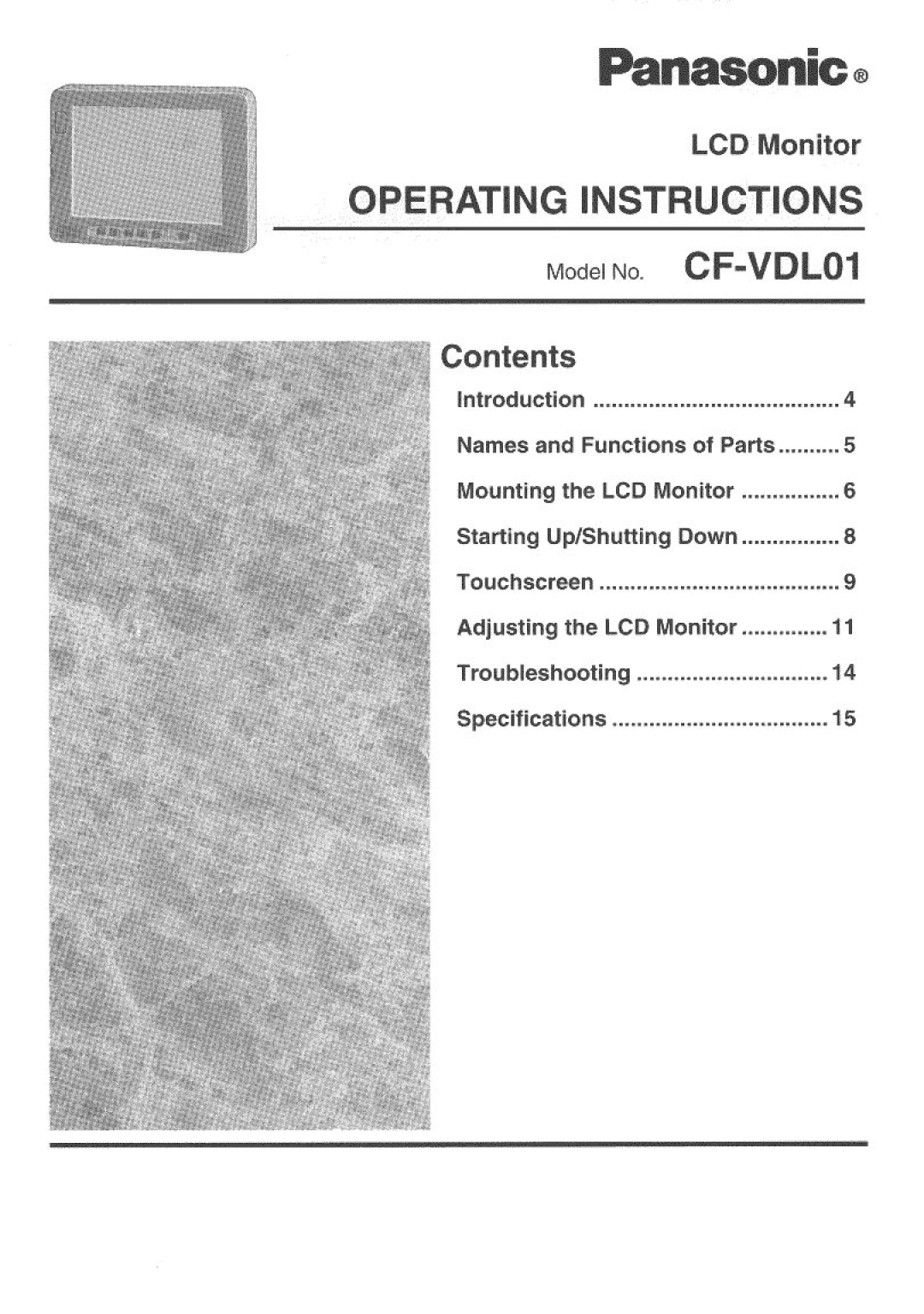 Panasonic CF-VDL01 manual 