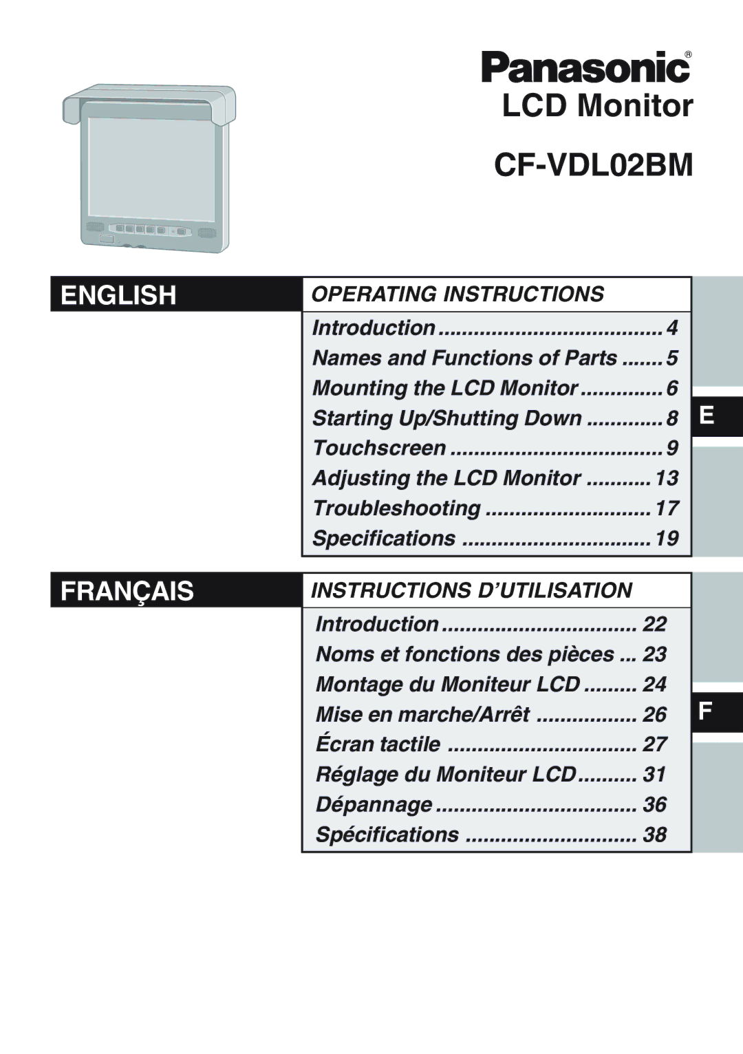 Panasonic CF-VDL02BM specifications 