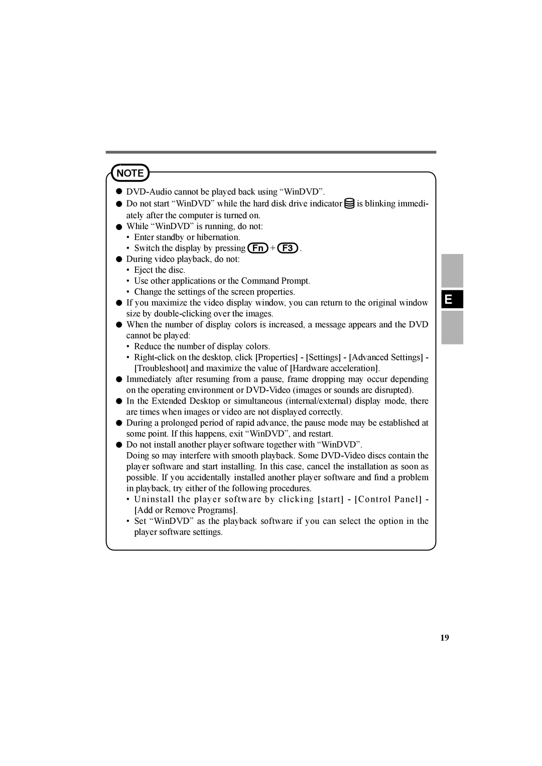 Panasonic CF-VDR301U specifications 