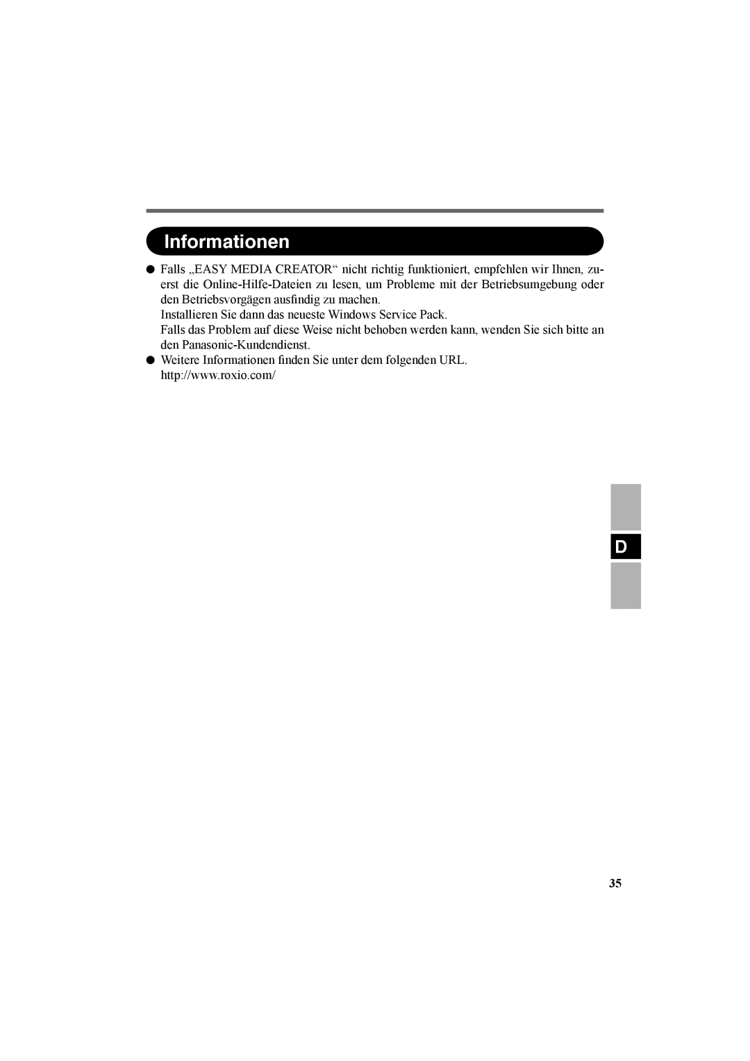 Panasonic CF-VDR301U specifications Informationen 