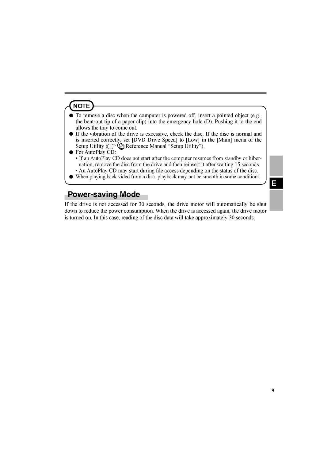 Panasonic CF-VDR301U specifications Power-saving Mode 