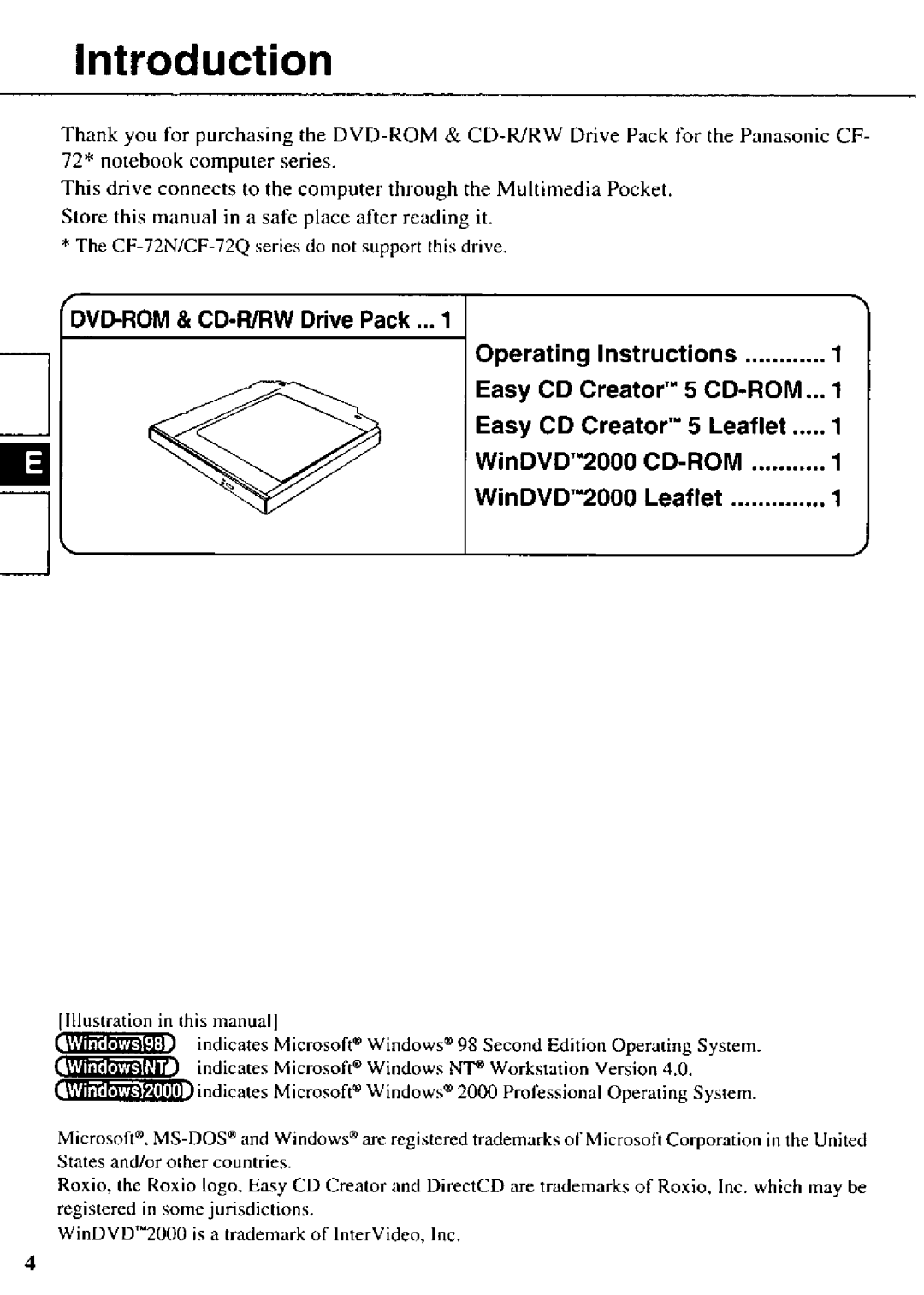 Panasonic CF-VDR721 manual 