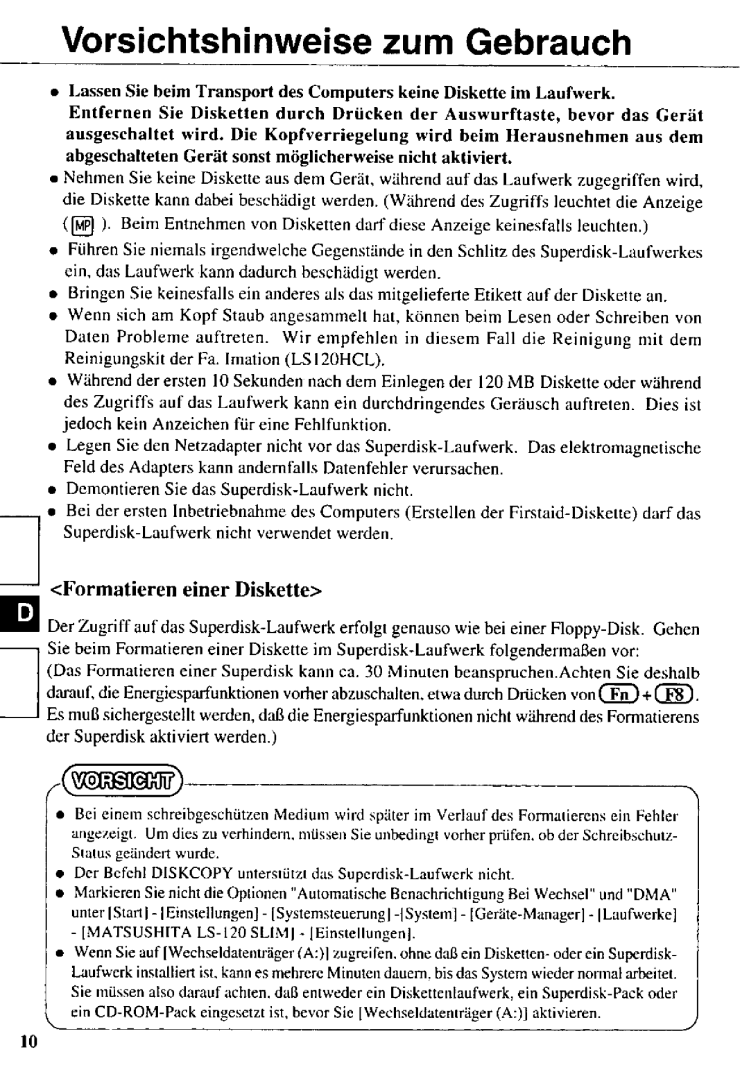 Panasonic CF-VFS271 manual 